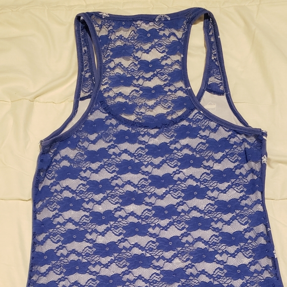 Old School Nautical Tattoo Lace Tank Top - Picture 2 of 2